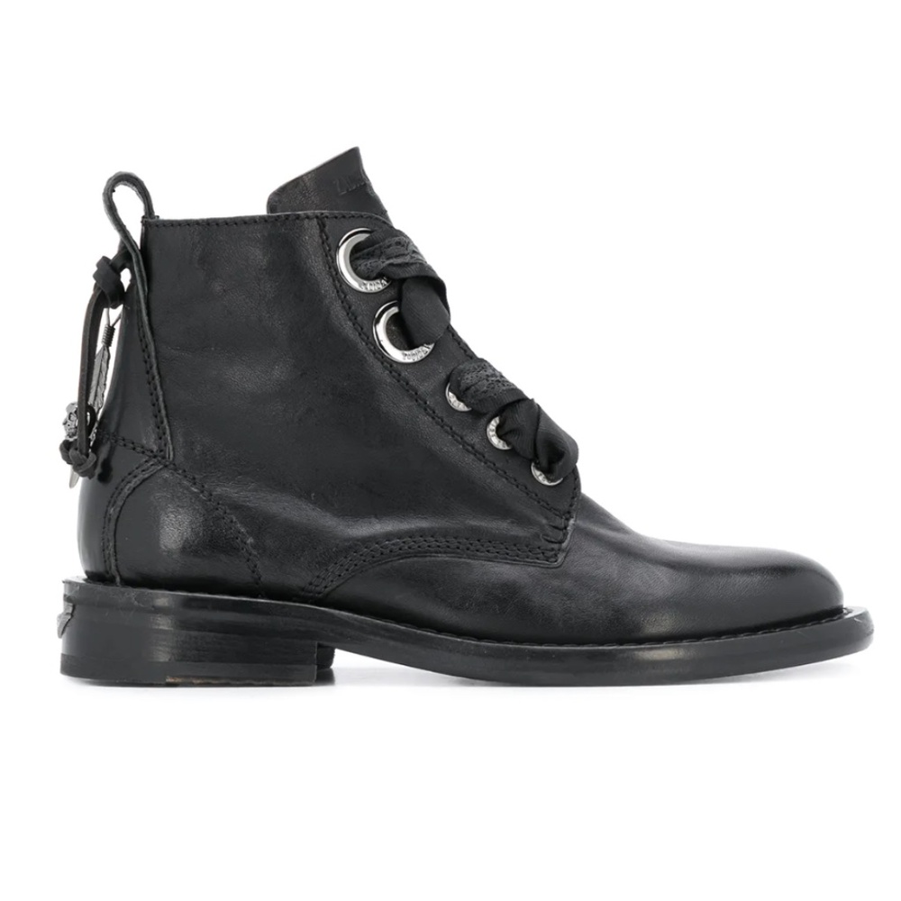 Zadig&Voltaire lace-up 30mm ankle boots - size 10